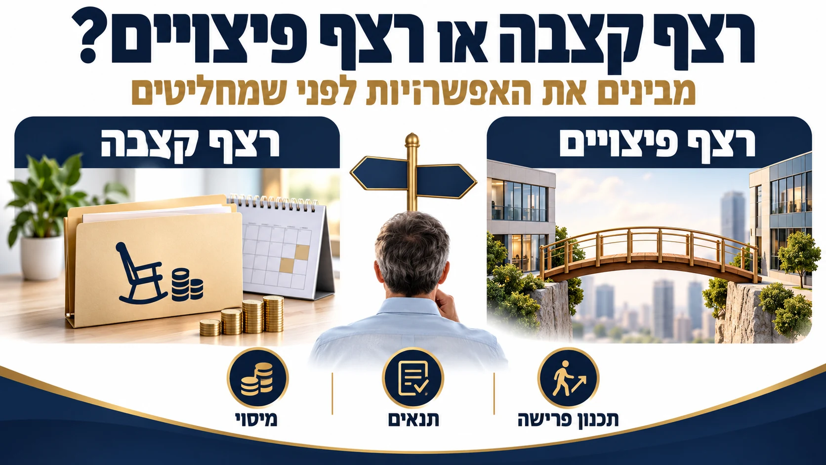 השוואת רצף קצבה ורצף פיצויים לפי מיסוי, תנאים ותכנון פרישה