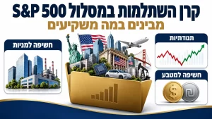 קרן השתלמות במסלול S&P 500: חשיפה למניות, תנודתיות וחשיפה למטבע